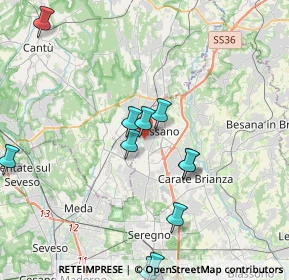 Mappa Via Caduti di Superga, 20833 Giussano MB, Italia (4.5375)