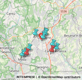 Mappa Via Caduti di Superga, 20833 Giussano MB, Italia (2.72364)