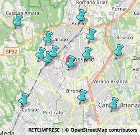Mappa Via Caduti di Superga, 20833 Giussano MB, Italia (2.03)