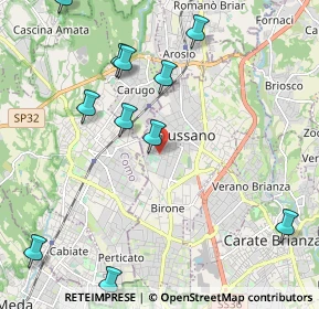 Mappa Via Caduti di Superga, 20833 Giussano MB, Italia (2.48)