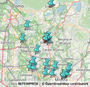 Mappa Via Caduti di Superga, 20833 Giussano MB, Italia (8.7775)