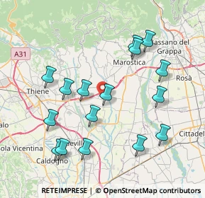 Mappa Via Bragetti, 36042 Breganze VI, Italia (8.09813)