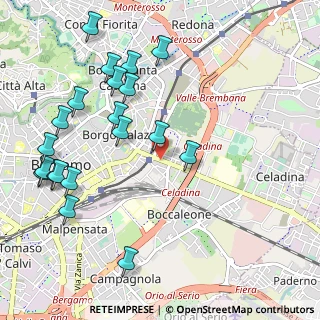 Mappa Via Giovan Battista Rubini, 24125 Bergamo BG, Italia (1.2195)