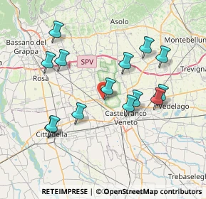 Mappa Via Papa Giovanni XXIII, 31030 Castello di Godego TV, Italia (7.32571)
