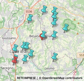 Mappa Piazza Cardinal Ferrari, 20842 Besana In Brianza MB, Italia (4.28313)