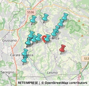 Mappa Piazza Cardinal Ferrari, 20842 Besana In Brianza MB, Italia (3.032)