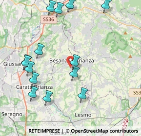 Mappa Piazza Cardinal Ferrari, 20842 Besana In Brianza MB, Italia (4.65643)