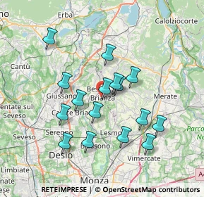 Mappa Piazza Cardinal Ferrari, 20842 Besana In Brianza MB, Italia (6.41813)