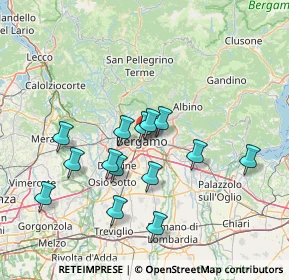 Mappa Via Angelo Maj, 24124 Bergamo BG, Italia (13.28786)