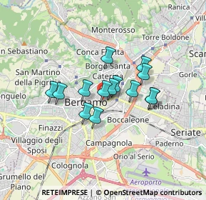 Mappa Via Angelo Maj, 24124 Bergamo BG, Italia (1.17)