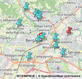 Mappa Via Angelo Maj, 24124 Bergamo BG, Italia (1.87417)