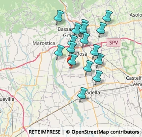 Mappa Via Volta A., 36056 Tezze sul Brenta VI, Italia (5.97875)