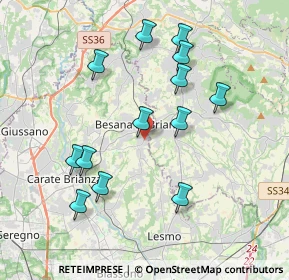 Mappa Via S. Nazzaro, 20842 Besana In Brianza MB, Italia (3.78462)