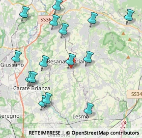 Mappa Via S. Nazzaro, 20842 Besana In Brianza MB, Italia (4.79867)