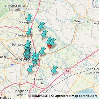 Mappa Via Bredariol Olivo, 31048 San Biagio di Callalta TV, Italia (7.34056)