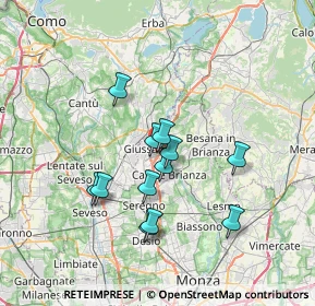 Mappa Via Cesare Battisti, 20833 Giussano MB, Italia (5.8425)