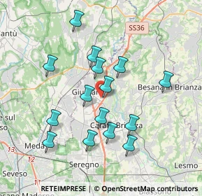 Mappa Via Cesare Battisti, 20833 Giussano MB, Italia (3.436)