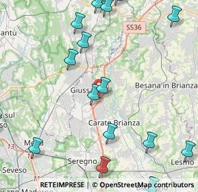 Mappa Via Cesare Battisti, 20833 Giussano MB, Italia (6.0675)