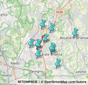 Mappa Via Cesare Battisti, 20833 Giussano MB, Italia (2.63636)