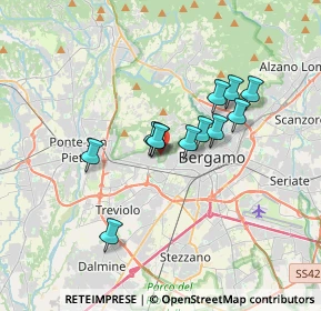 Mappa Via San Matteo con Benaglia, 24128 Bergamo BG, Italia (2.58667)