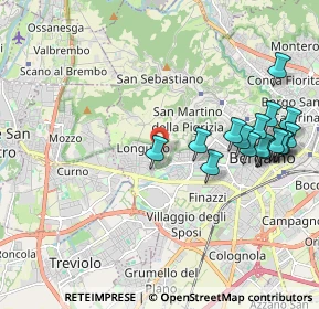 Mappa Via San Matteo con Benaglia, 24128 Bergamo BG, Italia (2.21063)