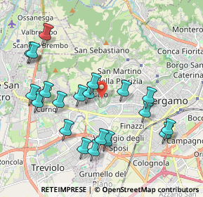 Mappa Via San Matteo con Benaglia, 24128 Bergamo BG, Italia (2.0915)