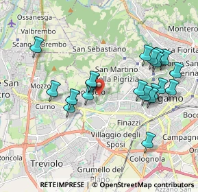 Mappa Via San Matteo con Benaglia, 24128 Bergamo BG, Italia (1.9295)