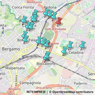 Mappa Via Amilcare Ponchielli, 24125 Bergamo BG, Italia (1.0125)