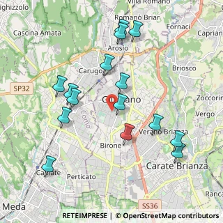 Mappa Via Massimo D'Azeglio, 20833 Giussano MB, Italia (2.04667)