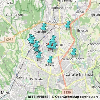 Mappa Via Massimo D'Azeglio, 20833 Giussano MB, Italia (1.30083)