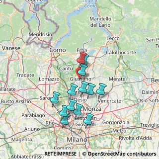 Mappa Via Massimo D'Azeglio, 20833 Giussano MB, Italia (12.39154)