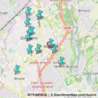 Mappa Via Longoni, 20833 Giussano MB, Italia (1.002)