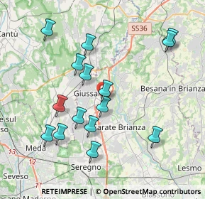 Mappa Via Longoni, 20833 Giussano MB, Italia (3.892)