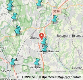Mappa Via Longoni, 20833 Giussano MB, Italia (5.32545)