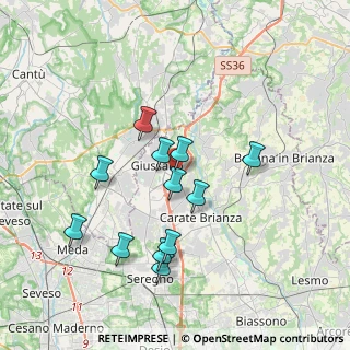 Mappa Via Longoni, 20833 Giussano MB, Italia (3.38667)
