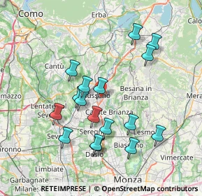 Mappa Via Longoni, 20833 Giussano MB, Italia (7.12059)