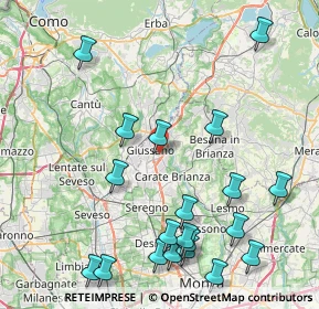 Mappa Via Longoni, 20833 Giussano MB, Italia (10.094)