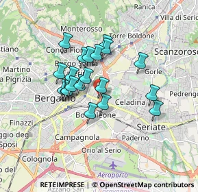 Mappa Via Sempione, 24125 Bergamo BG, Italia (1.3415)