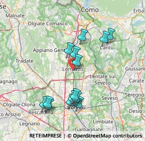Mappa 22074 Lomazzo CO, Italia (7.12929)