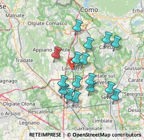Mappa 22074 Lomazzo CO, Italia (6.35)
