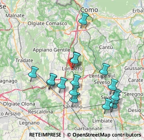 Mappa 22074 Lomazzo CO, Italia (7.52313)