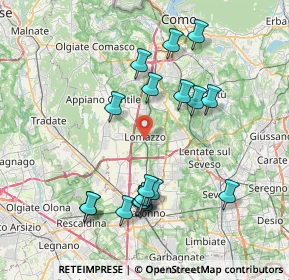 Mappa 22074 Lomazzo CO, Italia (7.87167)