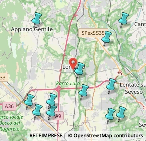 Mappa 22074 Lomazzo CO, Italia (5.29)