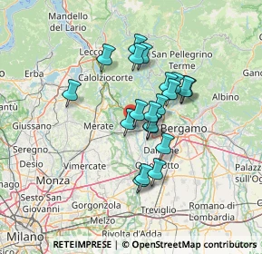 Mappa 24030 Sotto il Monte Giovanni XXIII BG, Italia (10.3785)