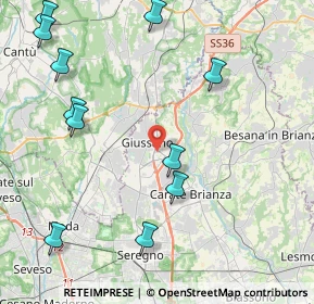 Mappa Via Lecco, 20833 Giussano MB, Italia (5.17636)