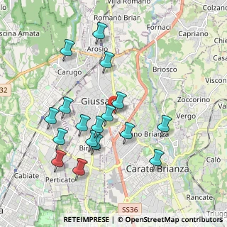 Mappa Via Lecco, 20833 Giussano MB, Italia (1.93529)