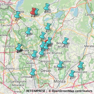 Mappa Via Lecco, 20833 Giussano MB, Italia (8.711)