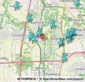 Mappa Via B. M. Carcano, 22074 Lomazzo CO, Italia (2.597)