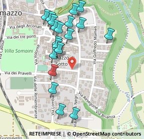 Mappa Via B. M. Carcano, 22074 Lomazzo CO, Italia (0.25)