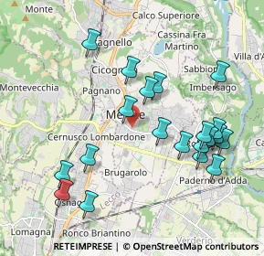 Mappa Via San Dionigi, 23807 Merate LC, Italia (2.044)